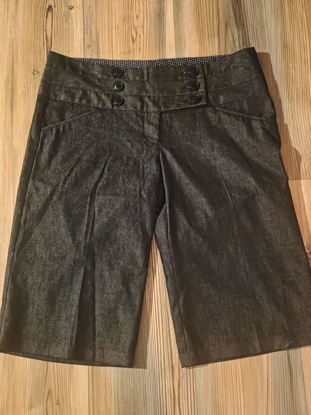 Charlotte Russe Black Dressy Bermuda Shorts